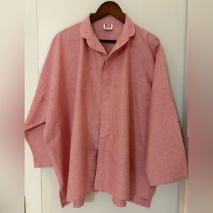 SOLD……NOT FOR SALE ***PLANET by Lauren G Lagenlook Chic Pink Relaxed Button Down